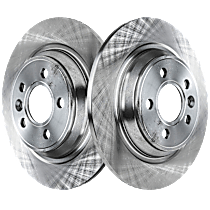 Rear Brake Disc, Plain Surface, Vented, 5 Lugs, 302.01 mm,, Pro-Line Series