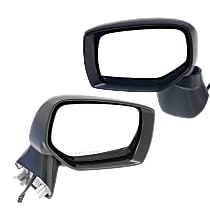 Driver and Passenger Side Mirrors, Power, Manual Folding, Non-Heated, Textured Black, No Signal Light, No Memory, No Puddle Light, No Auto-Dimming, No Blind Spot Feature