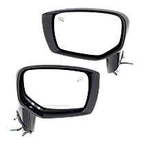 Driver and Passenger Side Mirrors, Power, Manual Folding, Heated, Paintable, In-housing Signal Light, No Memory, No Puddle Light, No Auto-Dimming, No Blind Spot Feature