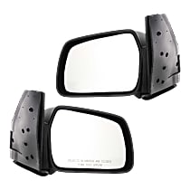 Driver and Passenger Side Non-Towing Mirrors, Manual Adjust, Non-Folding, Non-Heated, Paintable, Without Signal Light, Without memory, Without Puddle Light, Without Auto-Dimming