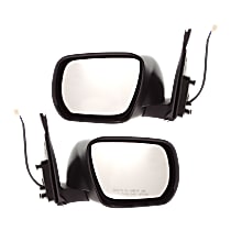 Driver and Passenger Side Mirror, Power, Manual Folding, Non-Heated, Paintable, Without Signal Light, Without memory, Without Puddle Light, Without Auto-Dimming, Without Blind Spot Feature