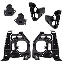 Front, Driver and Passenger Side Bumper Bracket, For Models with Steel Bumper
