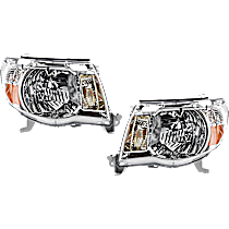 Driver and Passenger Side Headlights, With bulb(s), Halogen, For Models Without Sport Package