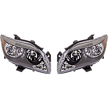 Driver and Passenger Side Headlights, Without bulb(s), Halogen, For Models Without Base Package