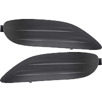 Fog Light Cover - Front, Driver and Passenger Side, Black