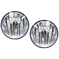 Front, Driver and Passenger Side Fog Lights, With bulb(s), Halogen, With Breather Valve