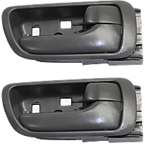 Front and Rear, Passenger Side Interior Door Handles, Gray, With door lock button, Japan Or USA Built Vehicle