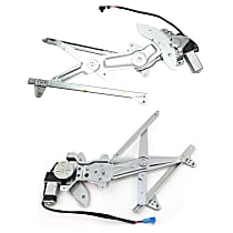 Front and Rear, Driver Side Window Regulators, Power, Japan Or USA Built Vehicle