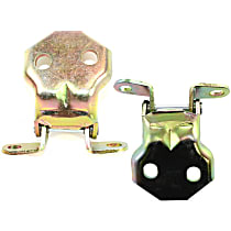 Front Driver and Passenger Side Door Hinge, Lower, Unpainted