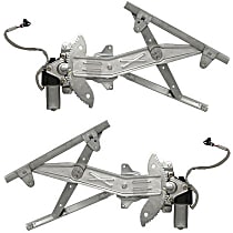 Rear, Driver and Passenger Side Window Regulators, Power