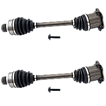 Front, Driver and Passenger Side Axle Assembly, Updated Design, Standard Duty Replacement, New, 2.0L 4Cyl