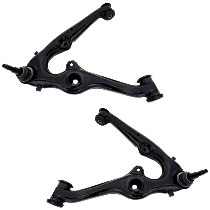 Front, Driver and Passenger Side, Lower Control Arms, With Ball Joints, For Models With Stamped Steel Arms