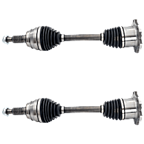 Front, Driver and Passenger Side Axle Assembly, 4WD, Extreme Duty axle designed for fleet and severe environments., Uses M24x1.5mm Axle Nut, Always Replace in Pairs, Not for use with lifted suspensions., New