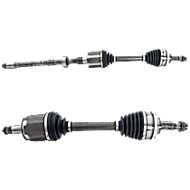 Front, Driver and Passenger Side Axle Assemblies, All Wheel Drive, Updated Design, Standard Duty