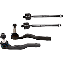 Front, Driver and Passenger Side, Inner and Outer Tie Rod End, AWD