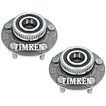 Rear, Driver and Passenger Side Wheel Hub, FWD, With Bearing, Timken OE Replacement