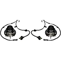 Front, Driver and Passenger Side Wheel Hub, 4-Wheel ABS, RWD, LS, With Bearing, Timken OE Replacement