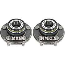 Front, Driver and Passenger Side Wheel Hub, RWD, With Bearing, Timken OE Replacement