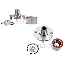Front, Driver and Passenger Side Wheel Hub, FWD, With Bearing, Timken OE Replacement