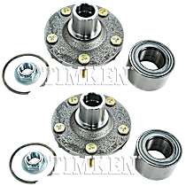 SET-TMHA590286K Front, Driver and Passenger Side Wheel Hub, With Bearing,, Timken OE Replacement