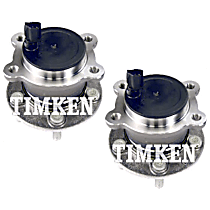 SET-TMHA590476-2 Rear, Driver and Passenger Side Wheel Hub, With Bearing, FWD