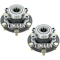 SET-TMHA590644 Front, Driver and Passenger Side Wheel Hub, With Bearing, 4WD, Timken OE Replacement