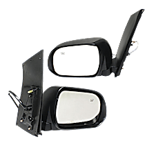 Driver and Passenger Side Mirror, Power Adjust, Heated, Manual Folding, Paintable, No Signal Light, No Memory, No Puddle Light, No Auto-Dimming, No Blind Spot Feature