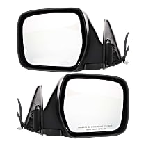 Driver and Passenger Side Mirror, Power, Manual Folding, Non-Heated, Paintable, Without Signal Light, Without memory, Without Puddle Light, Without Auto-Dimming, Without Blind Spot Feature