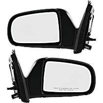 Driver and Passenger Side Mirror, Power Adjust, Non-Heated, Manual Folding, Paintable, No Signal Light, No Memory, No Puddle Light, No Auto-Dimming, No Blind Spot Feature