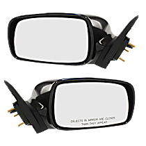 Driver and Passenger Side Mirror, Power Adjust, Non-Heated, Non-Folding, Paintable, No Signal Light, No Memory, No Puddle Light, No Auto-Dimming, No Blind Spot Feature
