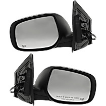 Driver and Passenger Side Mirror, Power Adjust, Heated, Manual Folding, Paintable, No Signal Light, No Memory, No Puddle Light, No Auto-Dimming, No Blind Spot Feature