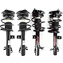 Front, Driver and Passenger Side Fully Loaded Strut, Supercharged, Hatchback, Manual Transaxle