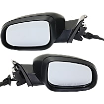 Driver and Passenger Side Mirror, Power, Manual Folding, Heated, Paintable, In-housing Signal Light, With memory, With Puddle Light, Without Auto-Dimming, Without Blind Spot Feature
