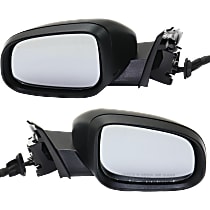 Driver and Passenger Side Mirror, Power, Power Folding, Heated, Paintable, In-housing Signal Light, With memory, With Puddle Light, Without Auto-Dimming, Without Blind Spot Feature