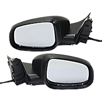 Driver and Passenger Side Mirror, Power, Manual Folding, Heated, Paintable, In-housing Signal Light, With memory, With Puddle Light, Without Auto-Dimming, Without Blind Spot Feature