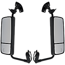Driver and Passenger Side, Mirrors, Upper - Power , Lower - Manual Adjust, Heated, Chrome, No Signal Light, No Memory, No Puddle Light, No Auto-Dimming, No Blind Spot Feature