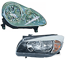 SET-VLE46659 Driver and Passenger Side Halogen Headlight, With bulb(s), OE Replacement
