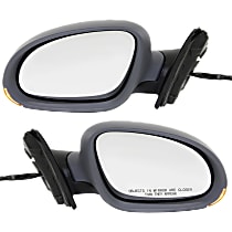 Driver and Passenger Side Mirror, Power, Manual Folding, Heated, Paintable, In-housing Signal Light, Without memory, Without Puddle Light, Without Auto-Dimming, Without Blind Spot Feature