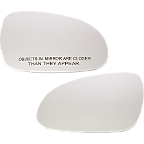 Driver and Passenger Side Mirror Glass, Heated, No Blind Spot Feature No Turn Signal Light