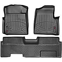 SET-W24446131 DigitalFit Series Black Floor Mats, Front and Second Row