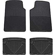SET-W24W20 All-weather Series Black Floor Mats, Front and Second Row
