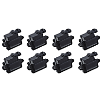 Ignition Coil, Set of 8, 8 Cyl 8.1L, Walker Products Ignition Coil - 