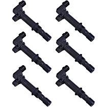 Ignition Coil, Set of 6, 6 Cyl 3.7L, Walker Products Ignition Coil - 