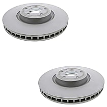 SET-ZXC80A615301G-2 Front, Driver and Passenger Side Brake Disc, Plain Surface