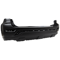 Rear Primed Bumper Cover, For Models Without Wheel Opening Molding and Object Sensor Holes