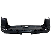 Rear Primed Bumper Cover, For Models With Chrome Insert, CAPA Certified