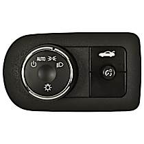 Headlight Switch, Without Traction Control, Without Fog Lights, With Bezel, Standard OE Replacement - 