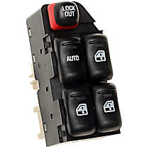 DS-1449 Front, Driver Side Standard OE Replacement Window Switch Black