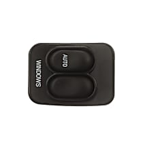 Front, Driver Side Window Switch, Black, Standard OE Replacement