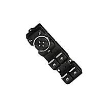 Front, Driver Side Window Switch, without Power Folding Mirrors, Black, 8 Buttons, Standard Series